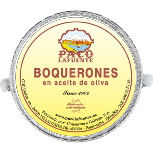 Boquerones en aceite de oliva Paco Lafuente 80 g neto