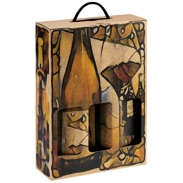 Estuche 3 botellas litografiado