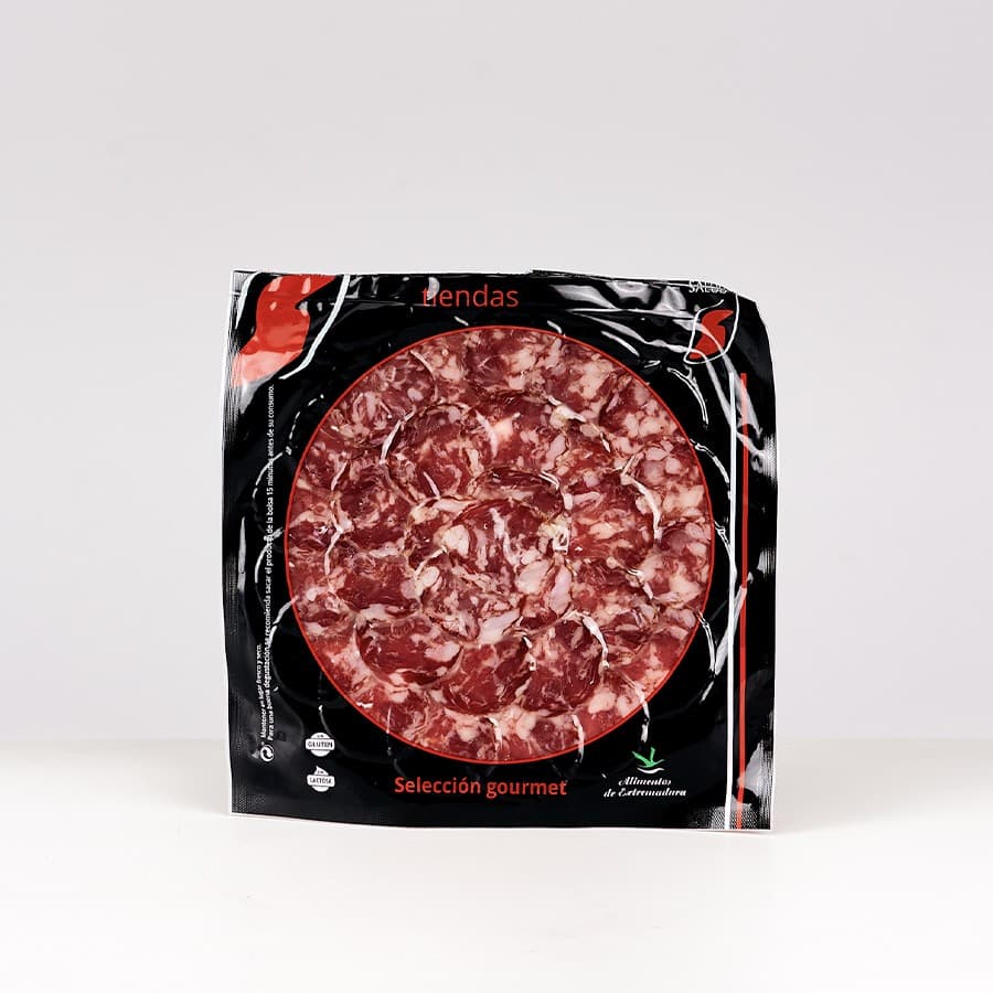 Salchichón de bellota ibérico loncheado