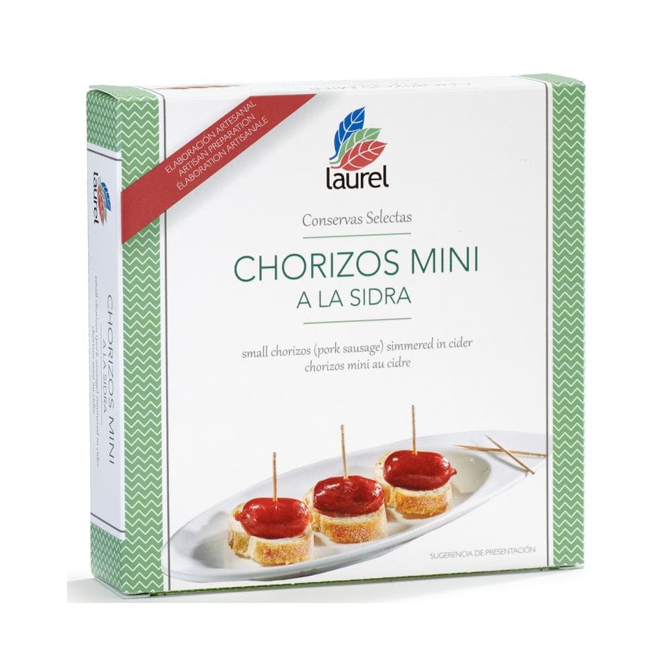 Chorizos mini a la Sidra